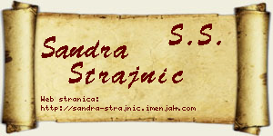 Sandra Strajnić vizit kartica